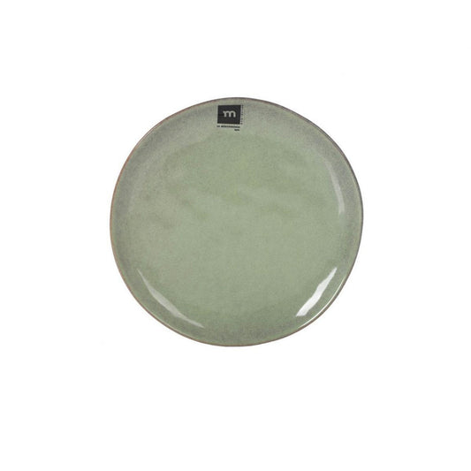 Macarella 20cm Dessert Plate Green Irregular shape Stoneware