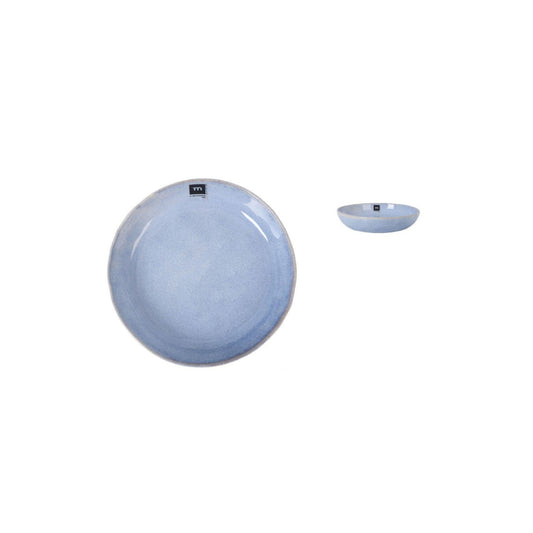 Macarella blue 21x4cm Pasta Bowl Irregular shape Stoneware
