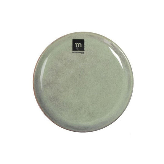 Macarella Green 16cm Side Plate Irregular shape Stoneware
