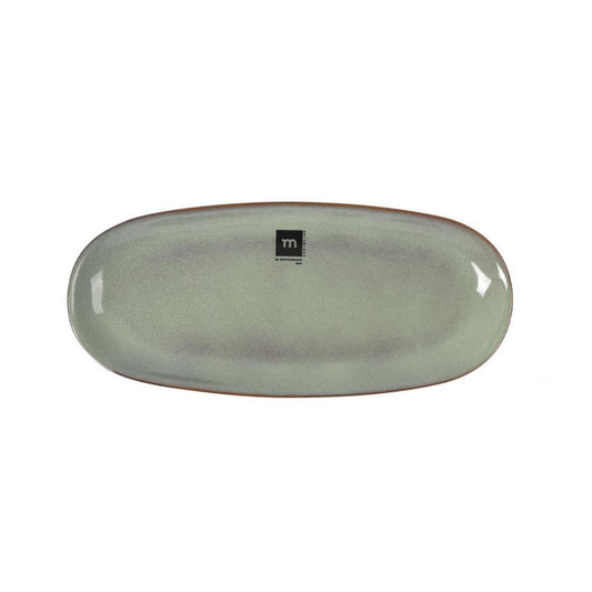 Macarella Green 29x13.5cm Dessert plate starters tapas dish Irregular shape