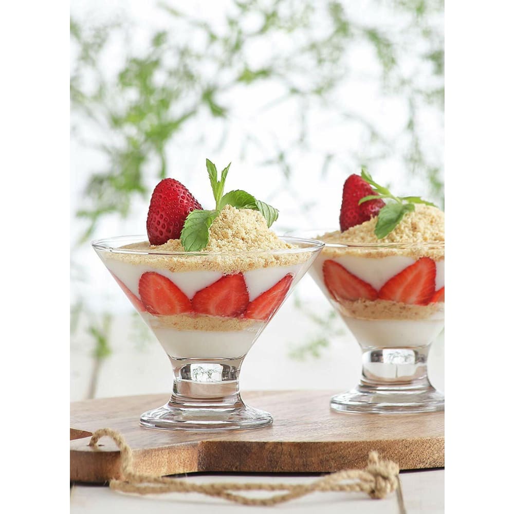 Martini cocktail glasses or sundae dessert glasses 165ml crema
