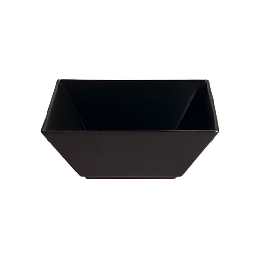 Ming square black salad bowl 22x22x9cm