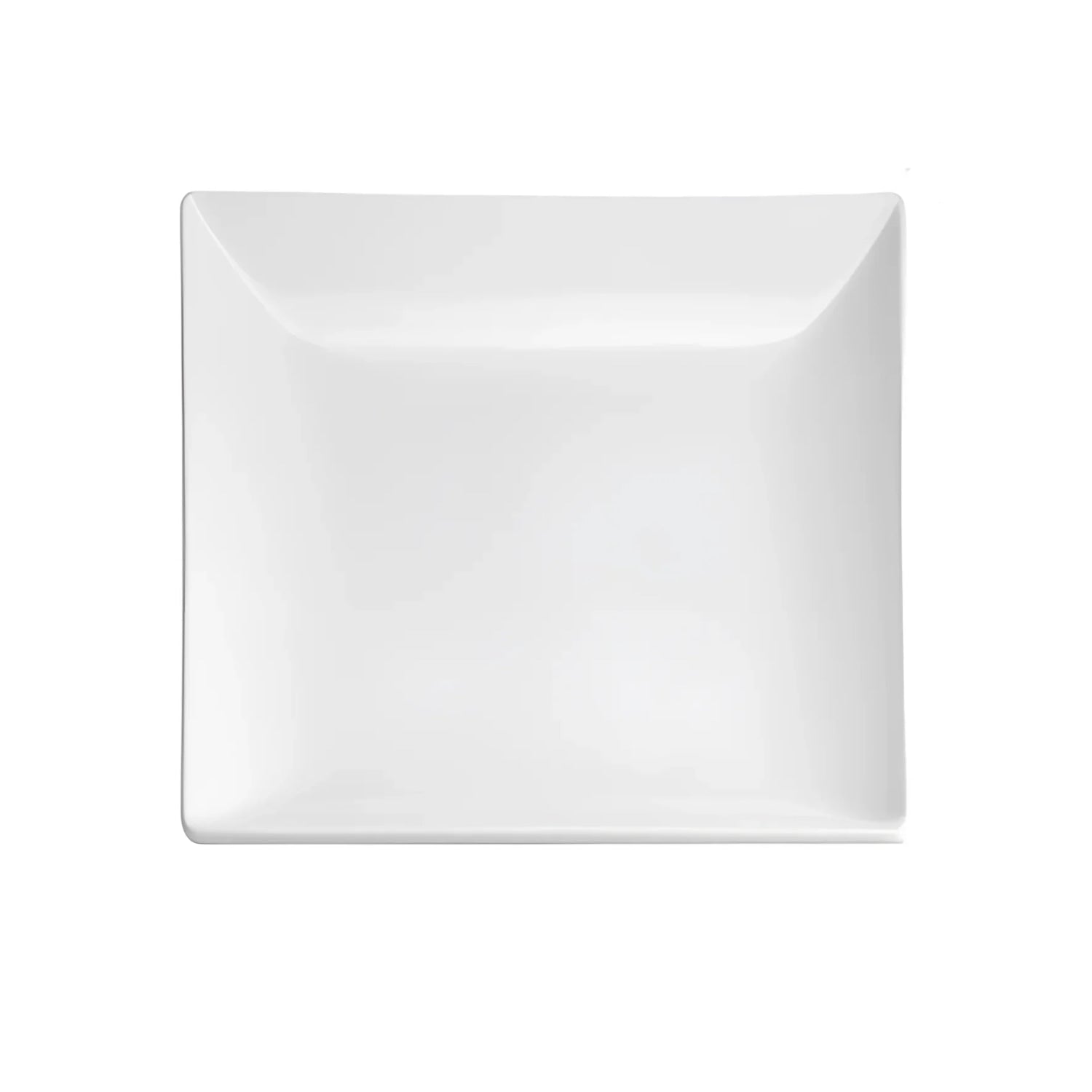 Ming Stoneware White Square Large Dinner plate 30x30cm Viejo Valle