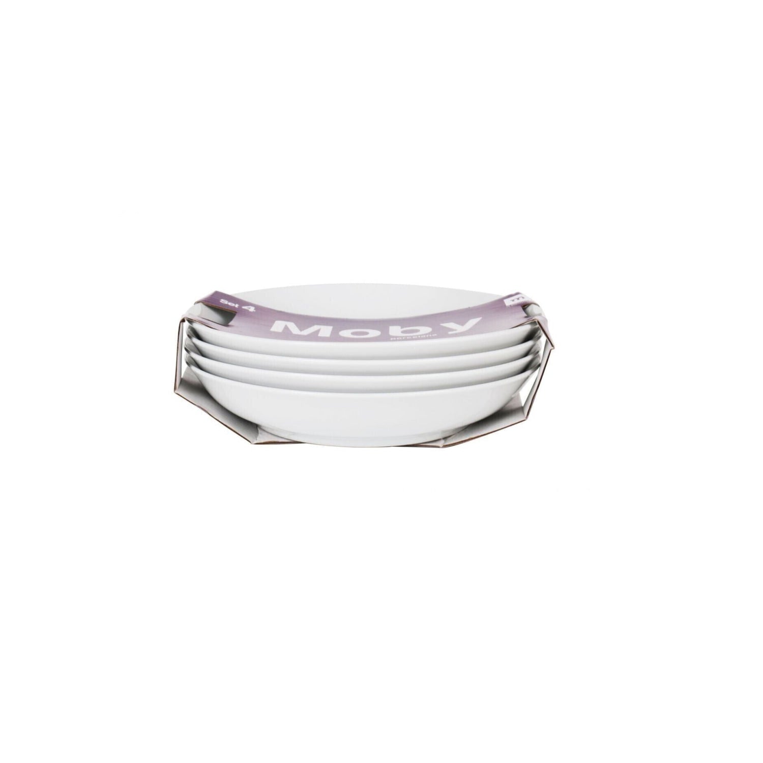 Moby 21x4cm Bowl White Porcelain