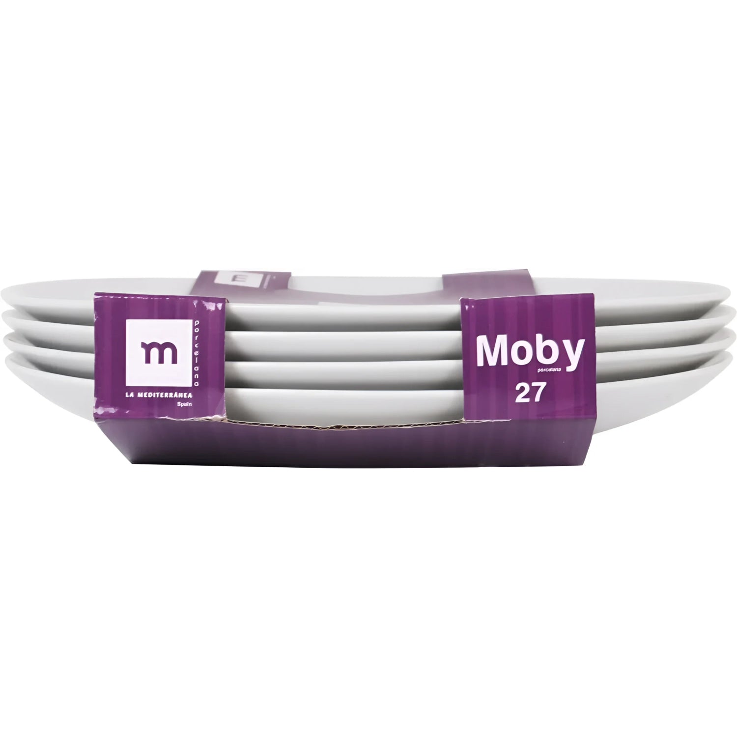 Moby 27cm Dinner plates White Porcelain off White