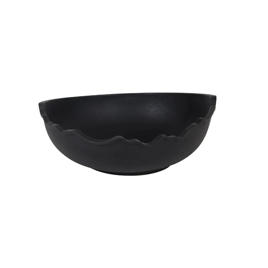 Molten cast Iron Large Bowl Dinner plate steak meat stew rice Fruit bowl 23x9cm