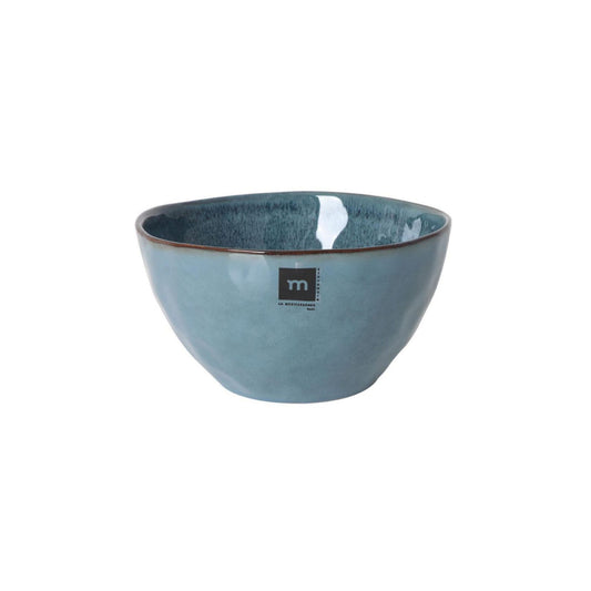 Morell 18x9.5 Pasta Bowl Salad serving dish Blue Irregular shape Stoneware 1.3L