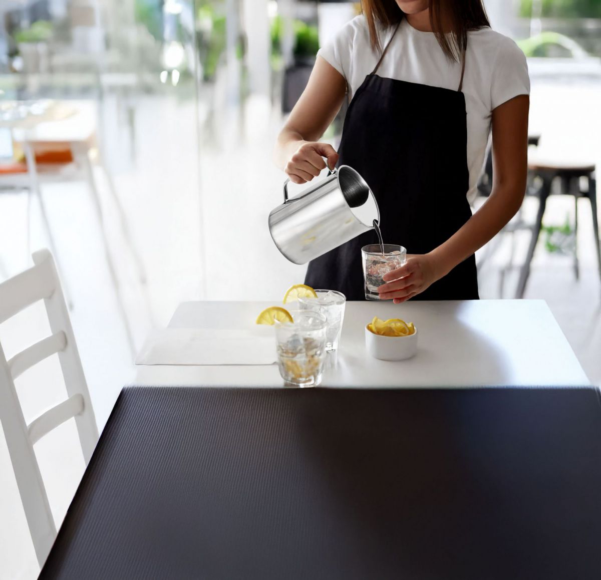 My Bar Water Jar pitcher 1.8L serving Drinks Stainless Steel Metal drinks dispenser