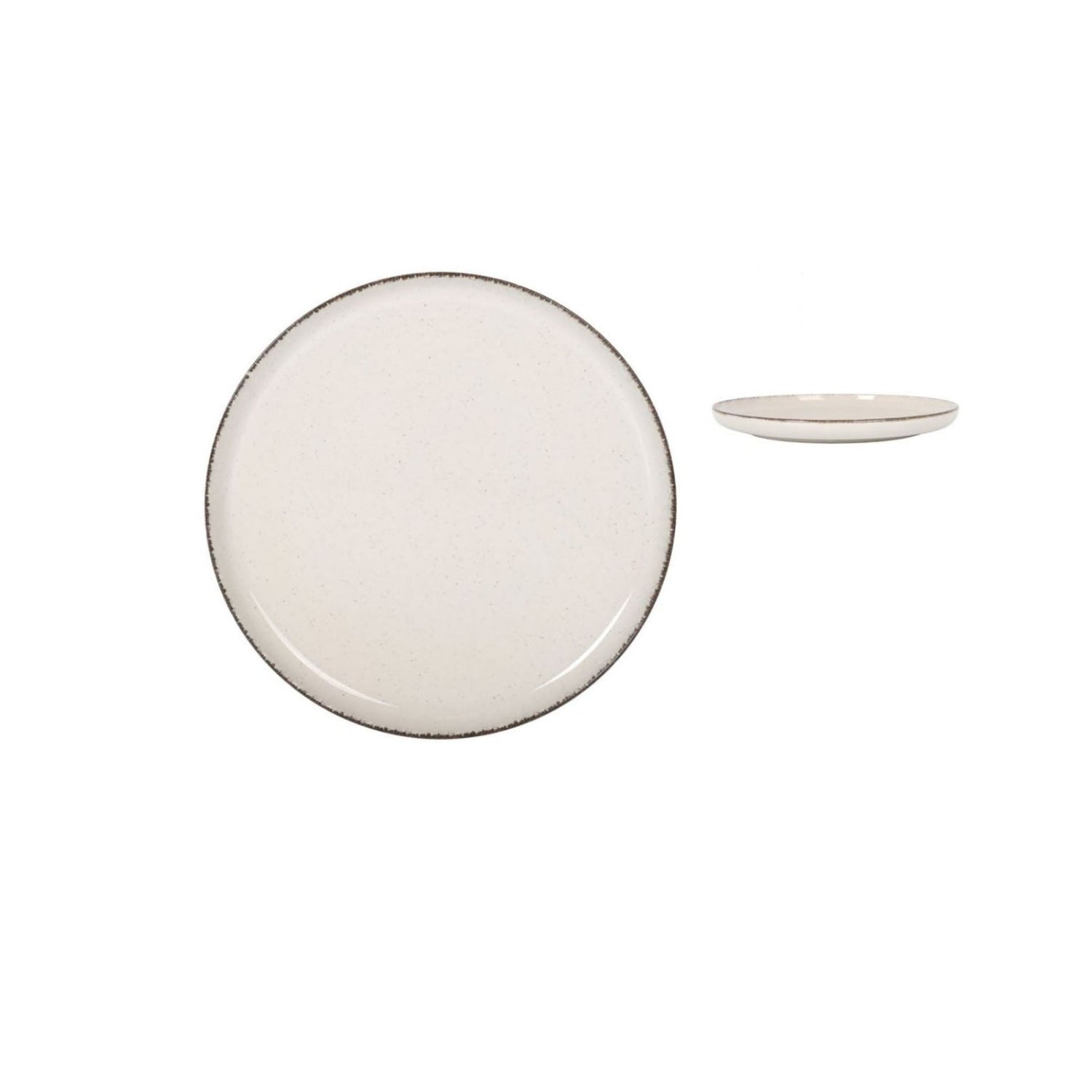Nordic Anllo Ivory Glossy 25cm Dinner Plate