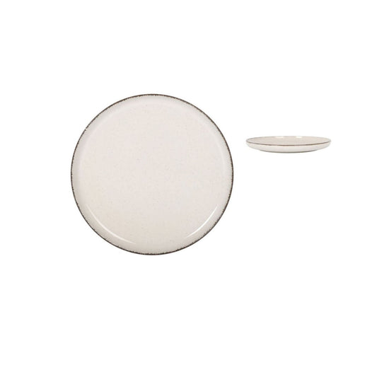 Nordic Anllo Ivory Glossy 25cm Dinner Plate