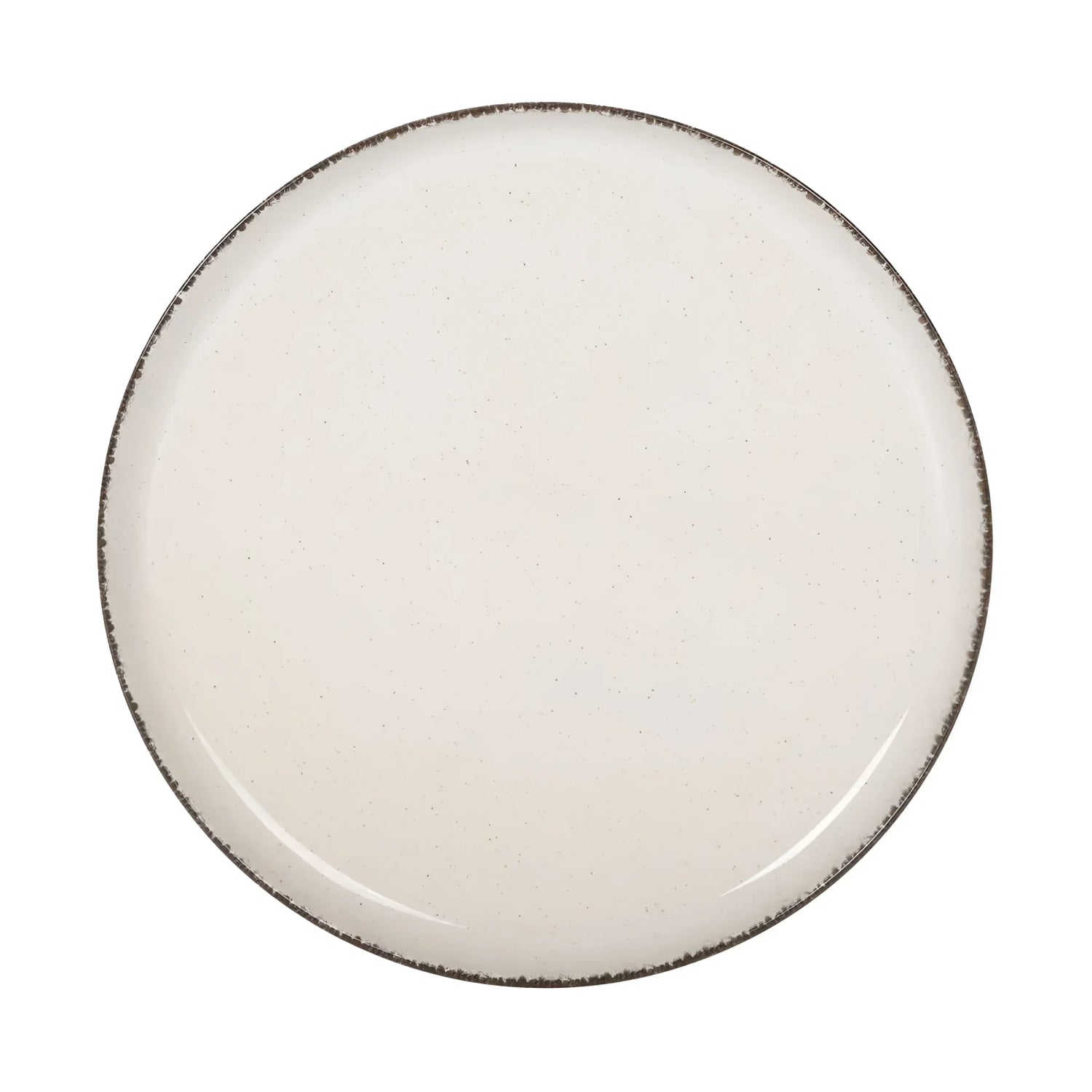 Nordic Anllo Ivory Glossy 25cm Dinner Plate