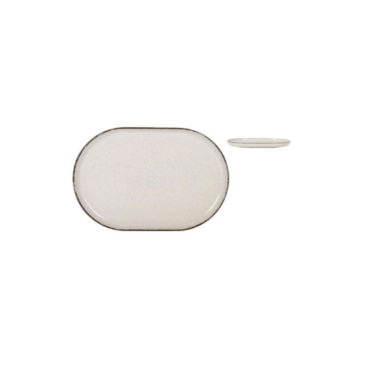 Nordic Anllo Ivory Glossy OVAL 30x20cm Dinner plate