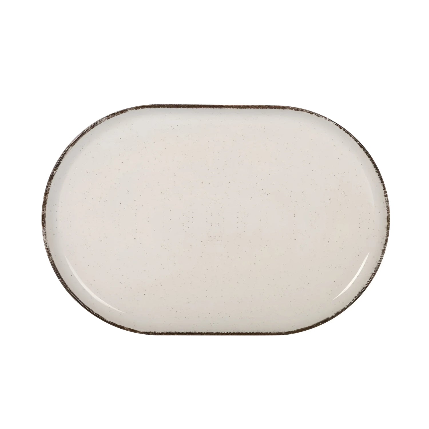 Nordic Anllo Ivory Glossy OVAL 30x20cm Dinner plate