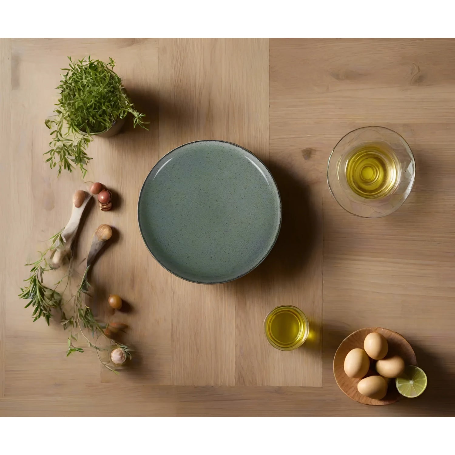 Nordic Beloi 20cm Dessert Plate Stoneware green