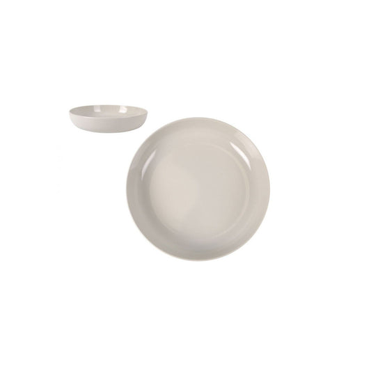 Large white pasta bowl with elevated edge , restaurant tableware, commercial use
