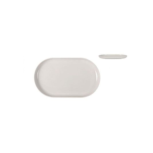 Nordic Ivory Glossy OVAL 25x15cm Dessert plate