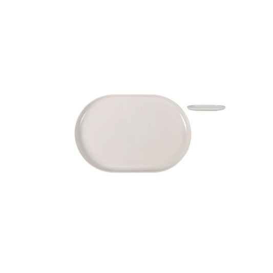 Nordic Ivory Glossy OVAL 30x20cm Dinner plate