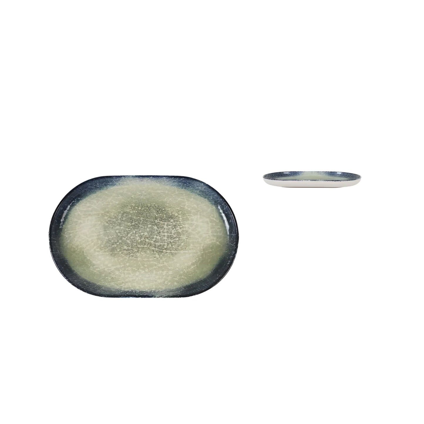 Nordic Olaf OVAL 20x13cm Stoneware Dessert plate
