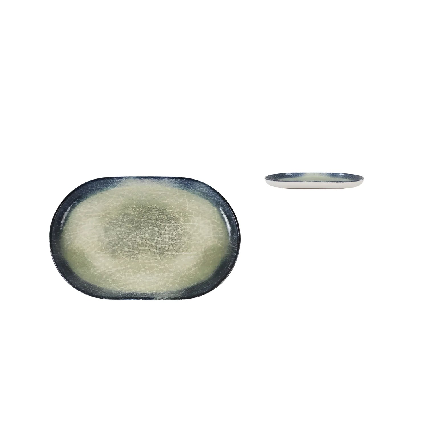 Nordic Olaf OVAL 20x13cm Stoneware Dessert plate