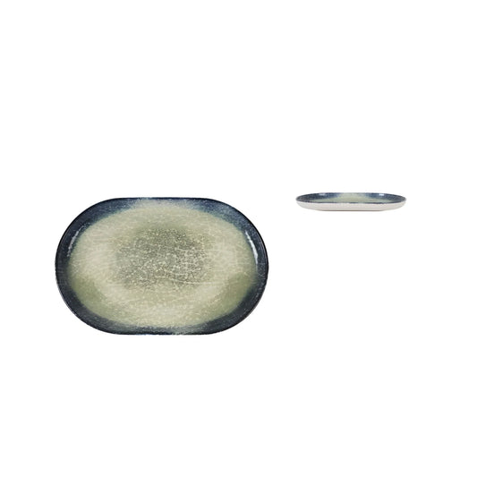 Nordic Olaf OVAL 20x13cm Stoneware Dessert plate