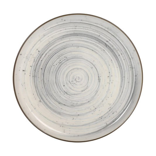 Nordic Vortex Glossy 25cm Dinner plates