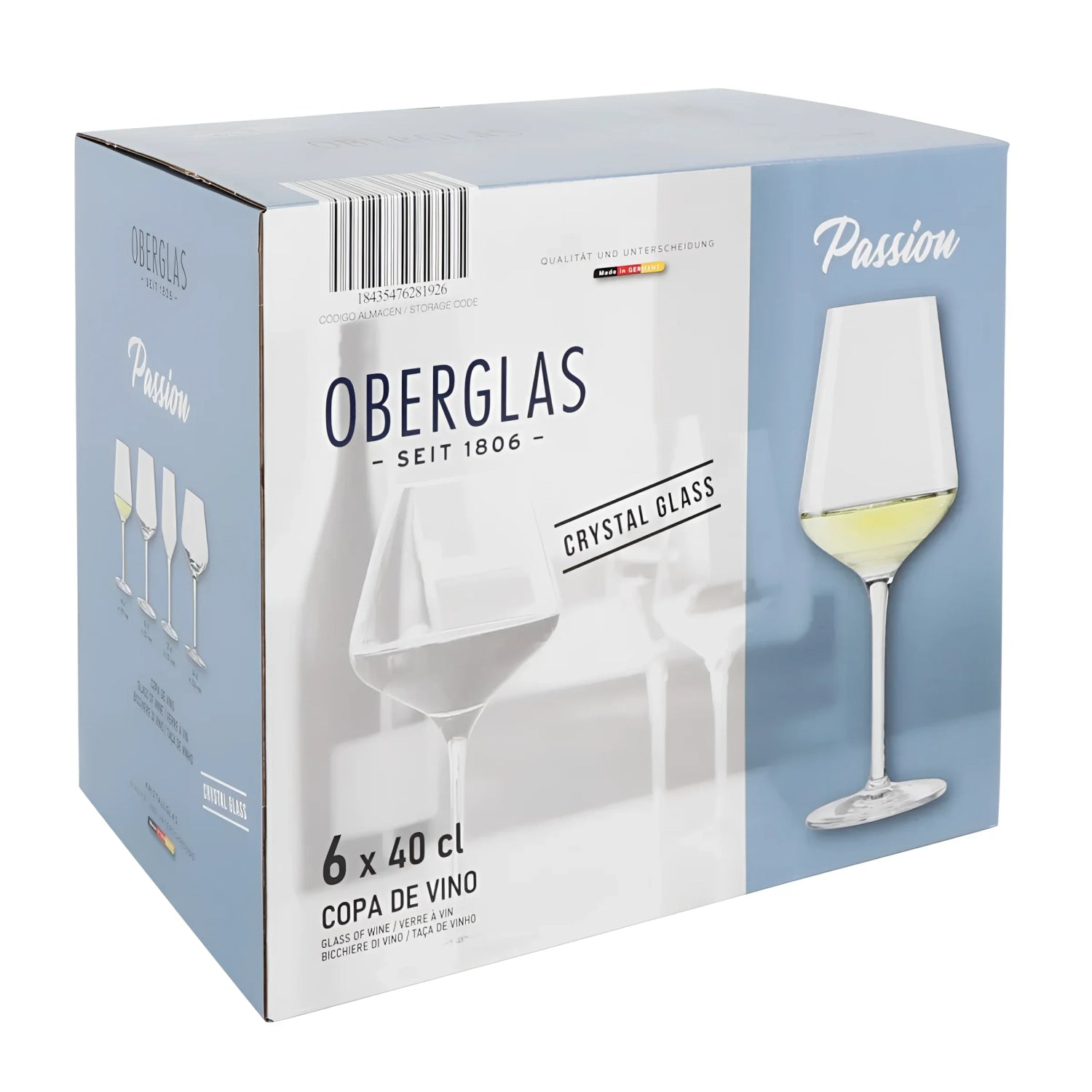 Oberglas Passion 400ml Large Crystal glass wine Glasses