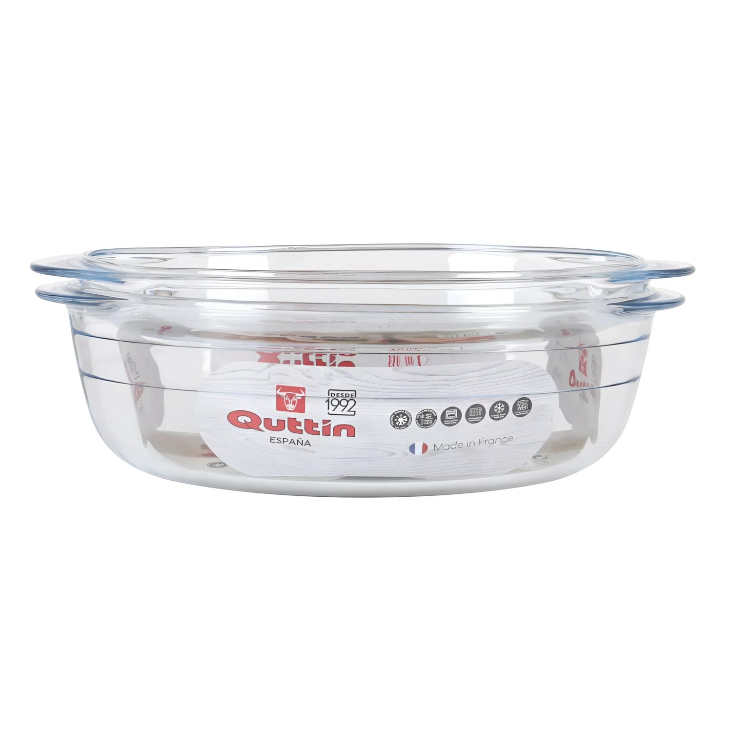 Oven dish casserole with lid 4L Quttin - Oven casserole dish pan