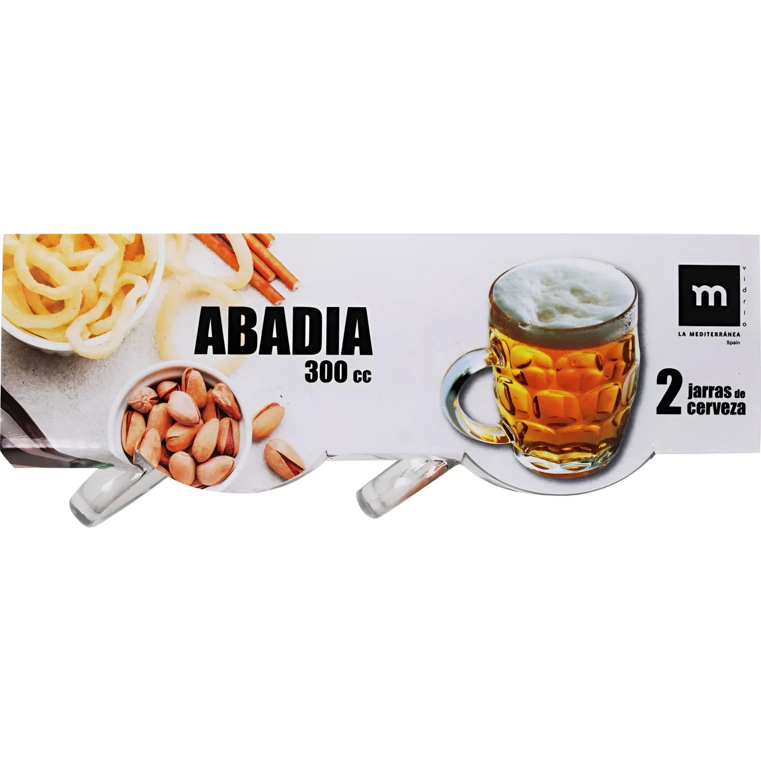 Pack of 2 - 300ml Half Pint Beer Tankards Abadia