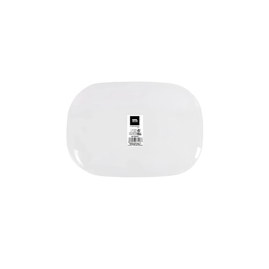 Palaos Tempered Glass opal dessert plates 23x16.4cm