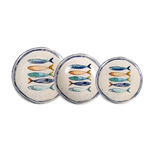 Peixe Iberica Irregular shape 12pcs Dinner set Dinner service dinner plates