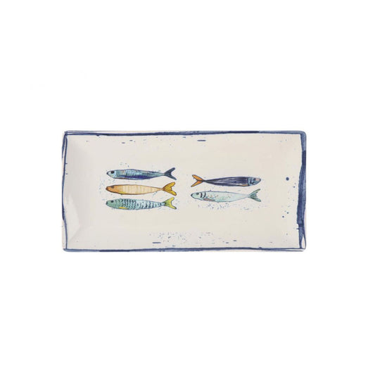 Peixe rectangular 30x15cm tapas plate
