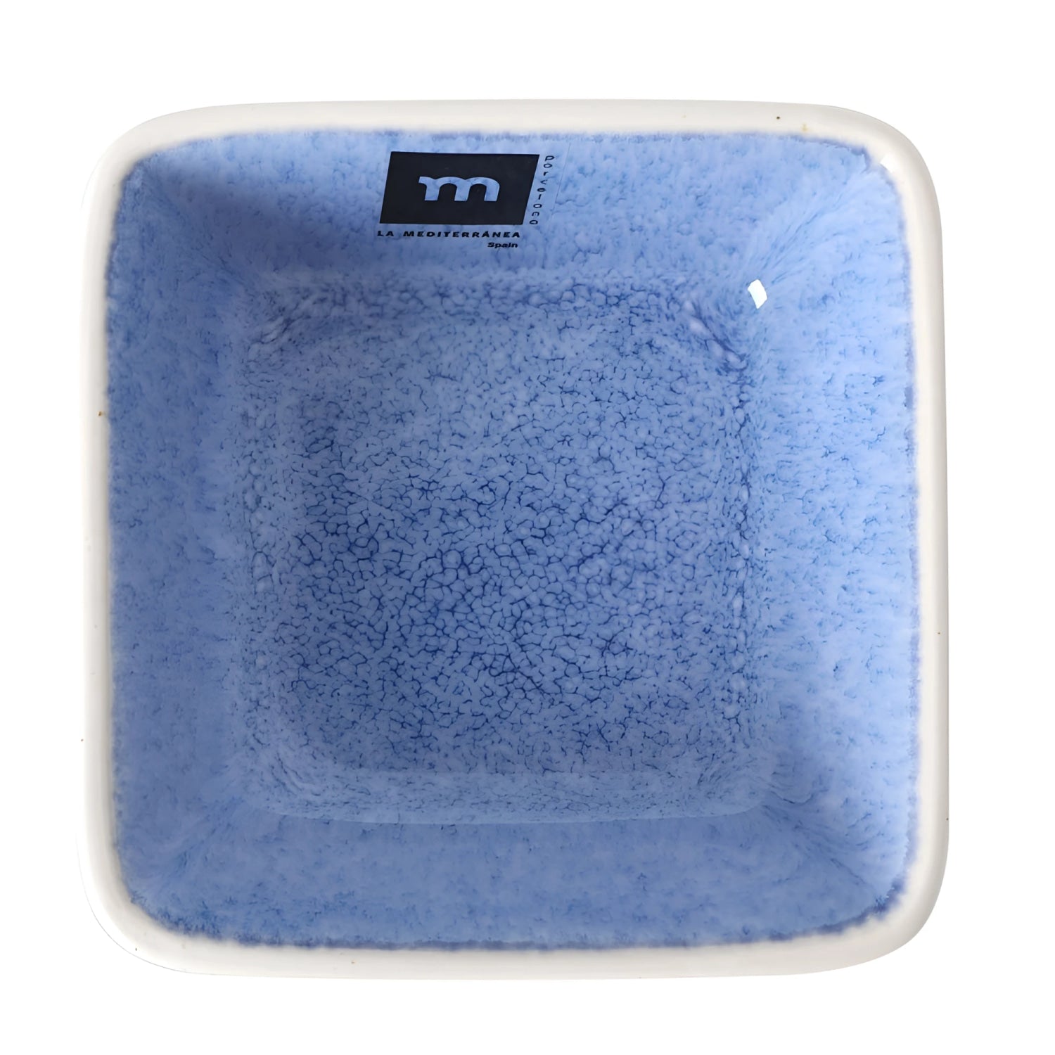 Pica Pica 10.2x4cm light blue ramekin with la mediterranea m logo