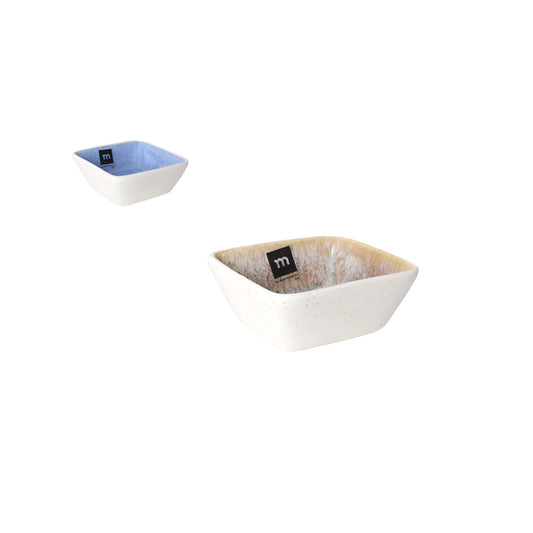 Pica Pica square ramekins with speckled exterior and colorful interiors