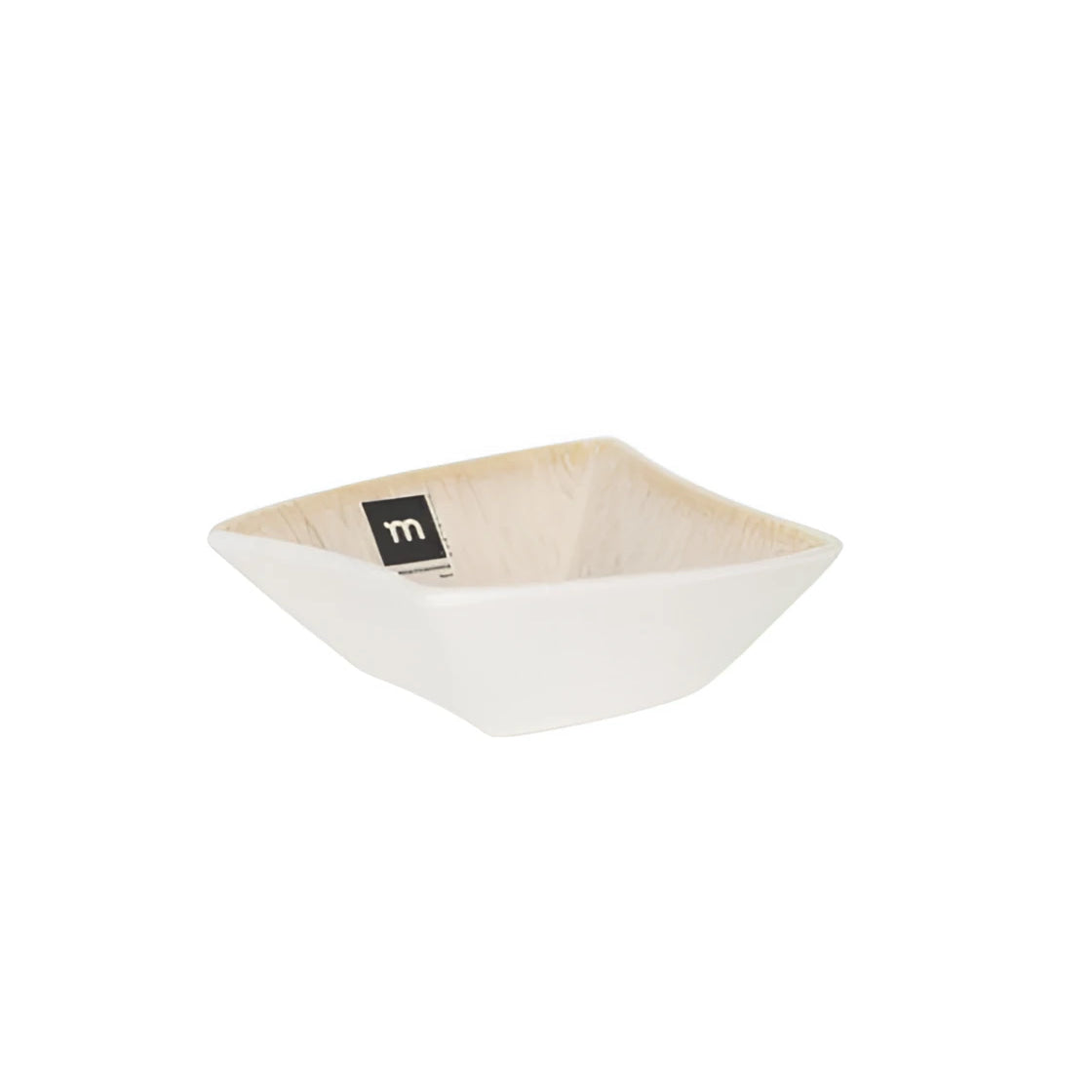 Pica Pica 12x4.2cm green blue ramekin with white square paper-like bowl