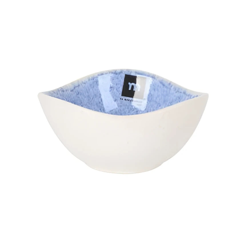 Pica Pica 12x6cm ramekin in cream with light blue textured interior