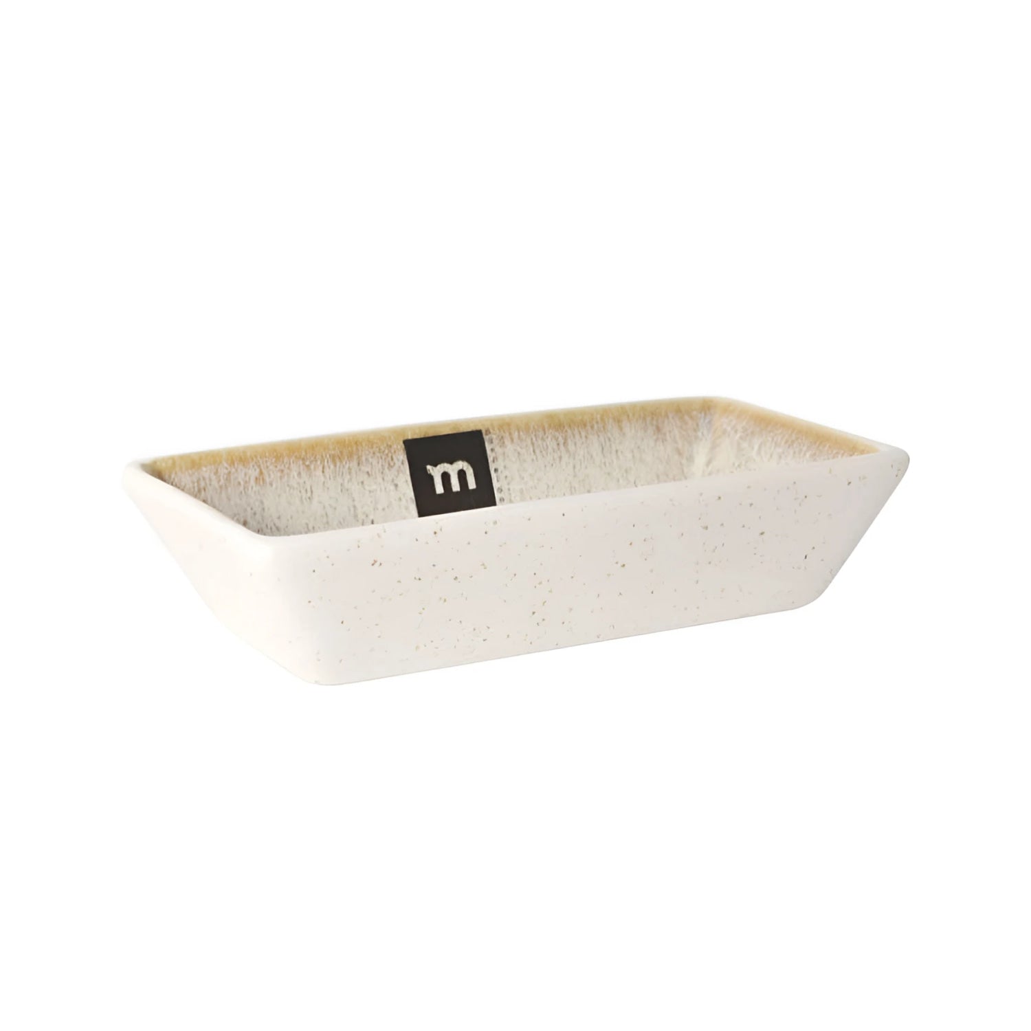 Pica Pica 13.8x7x3.3cm ramekin with speckled off-white exterior and beige interior