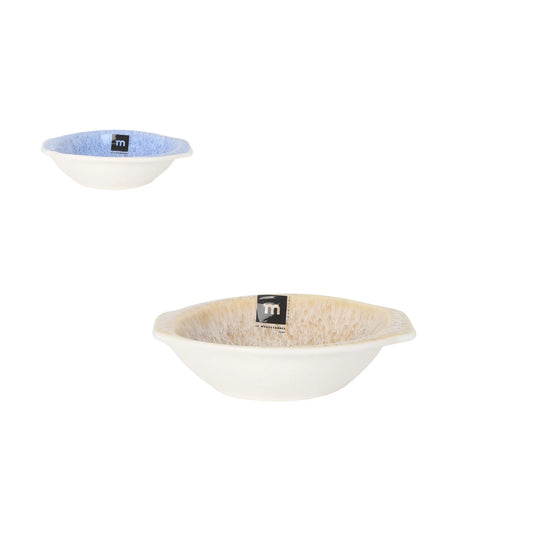 Pica Pica assorted green blue ramekins with blue speckled and beige bowls