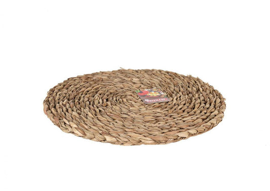 Round woven natural fiber placemat from Place Mat Wicker Round 30cm