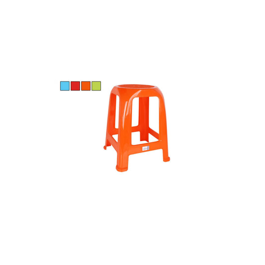Plastic Stool sitting chair garden kitchen 26x26x47cm COLOURS