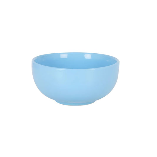 Porcelain breakfast cereal bowl Zinnia blue 700ml Ceramic