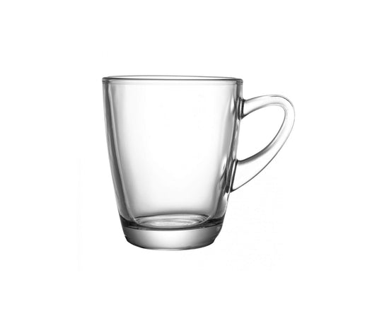 Quebec Coffee Tea mug glass with handle 320ml