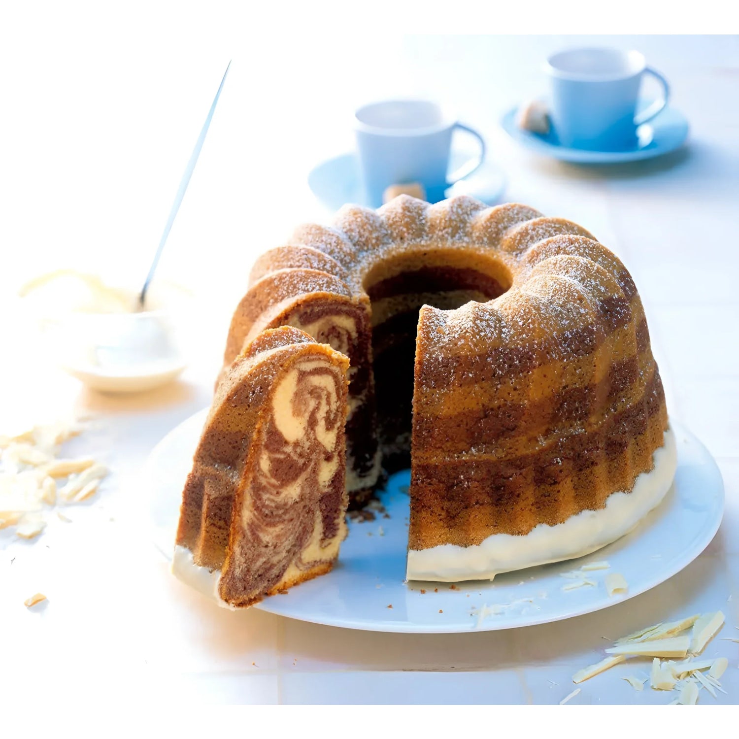 Quttin fluted mould ring tin cake 22x10cm Carbon Steel Non stick coating