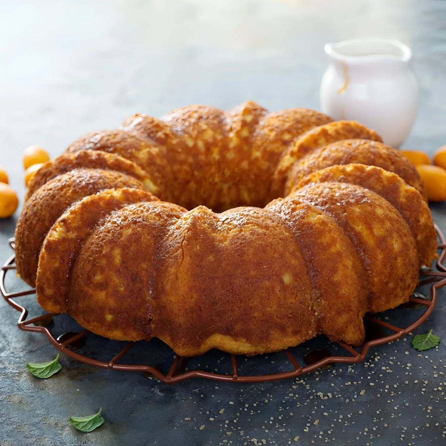 Quttin fluted mould ring tin cake 25.5x8cm Carbon Steel Non stick coating