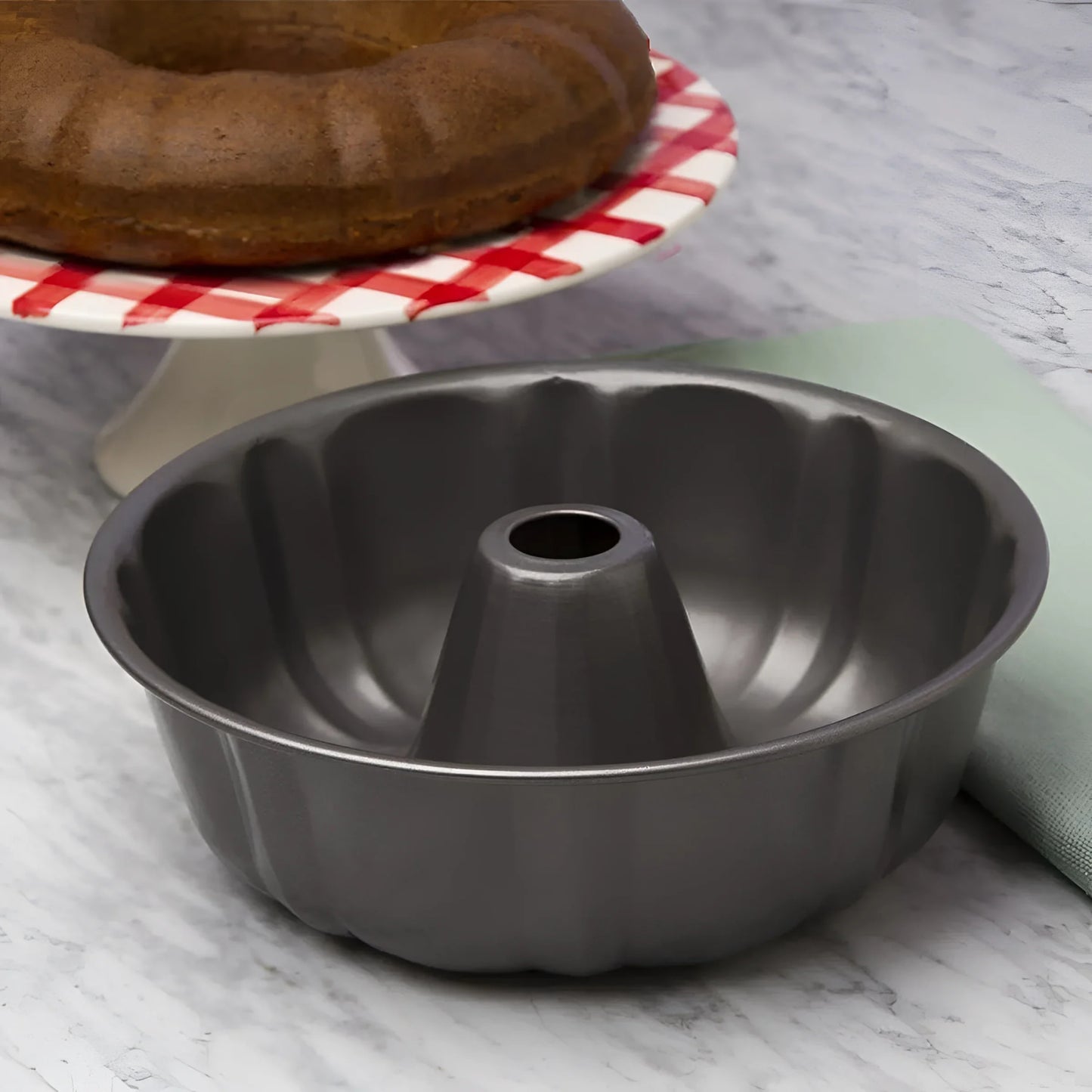 Quttin fluted mould ring tin cake 25.5x8cm Carbon Steel Non stick coating