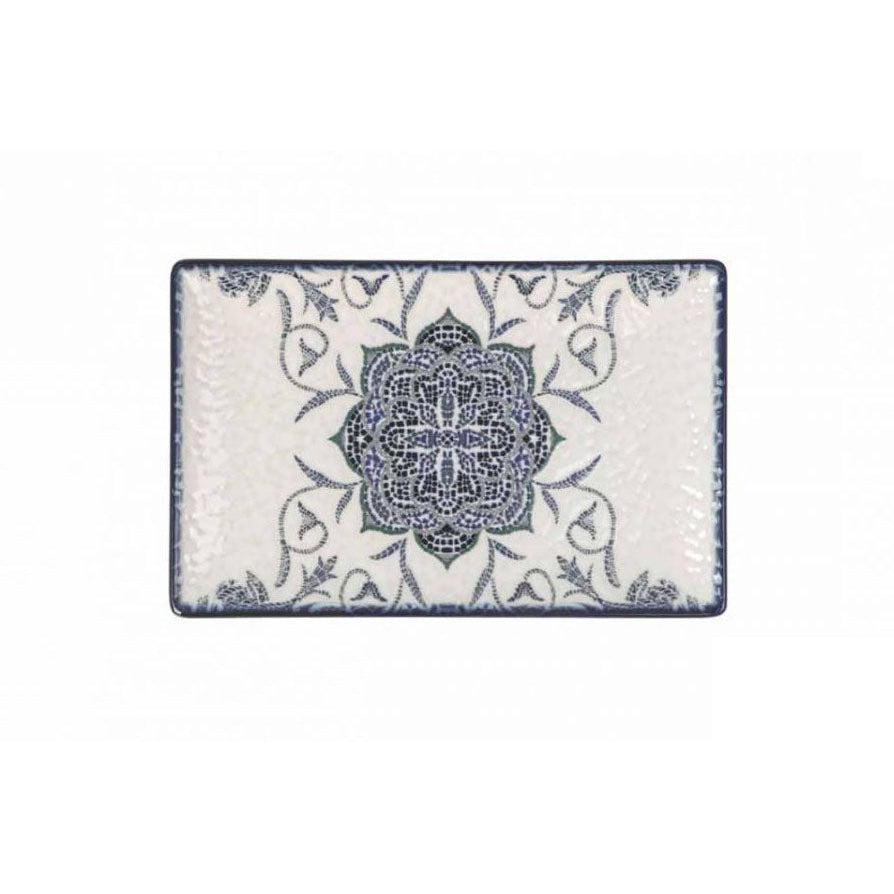 Rosetta rectangular 20x13cm dessert plates