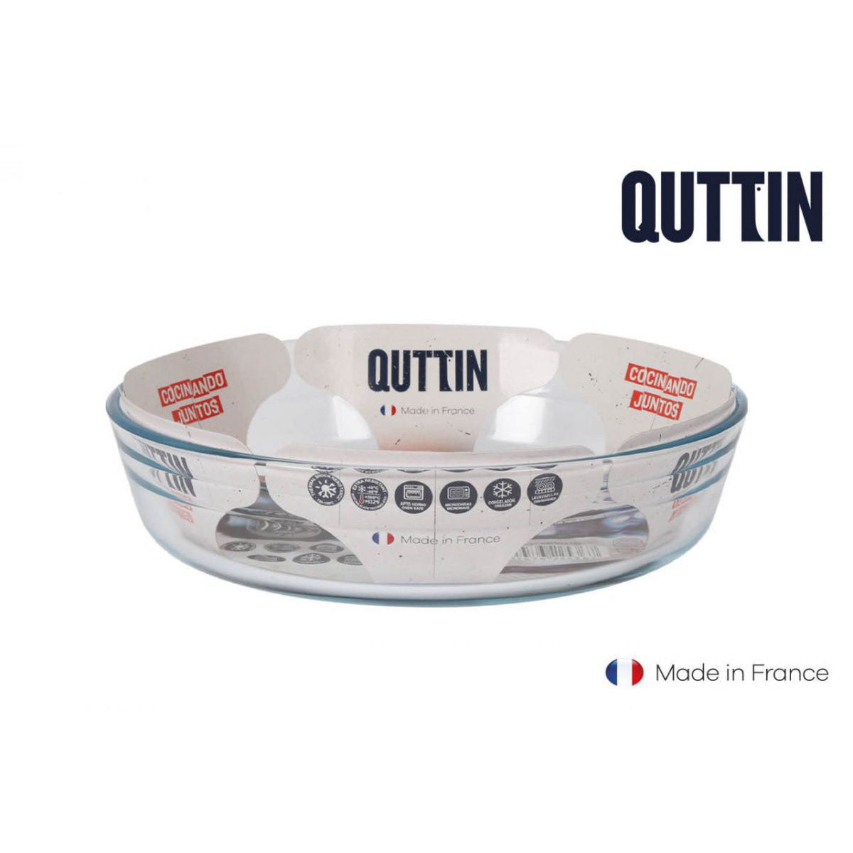 Glass baking dish from Round Oven Dish Tin Bakeware Roasting 23cm 1.7L Quttin