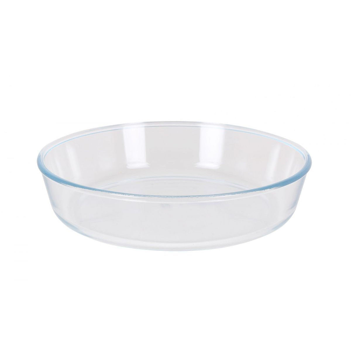 Round clear glass baking dish for oven roasting, 23cm, 1.7L Quttin