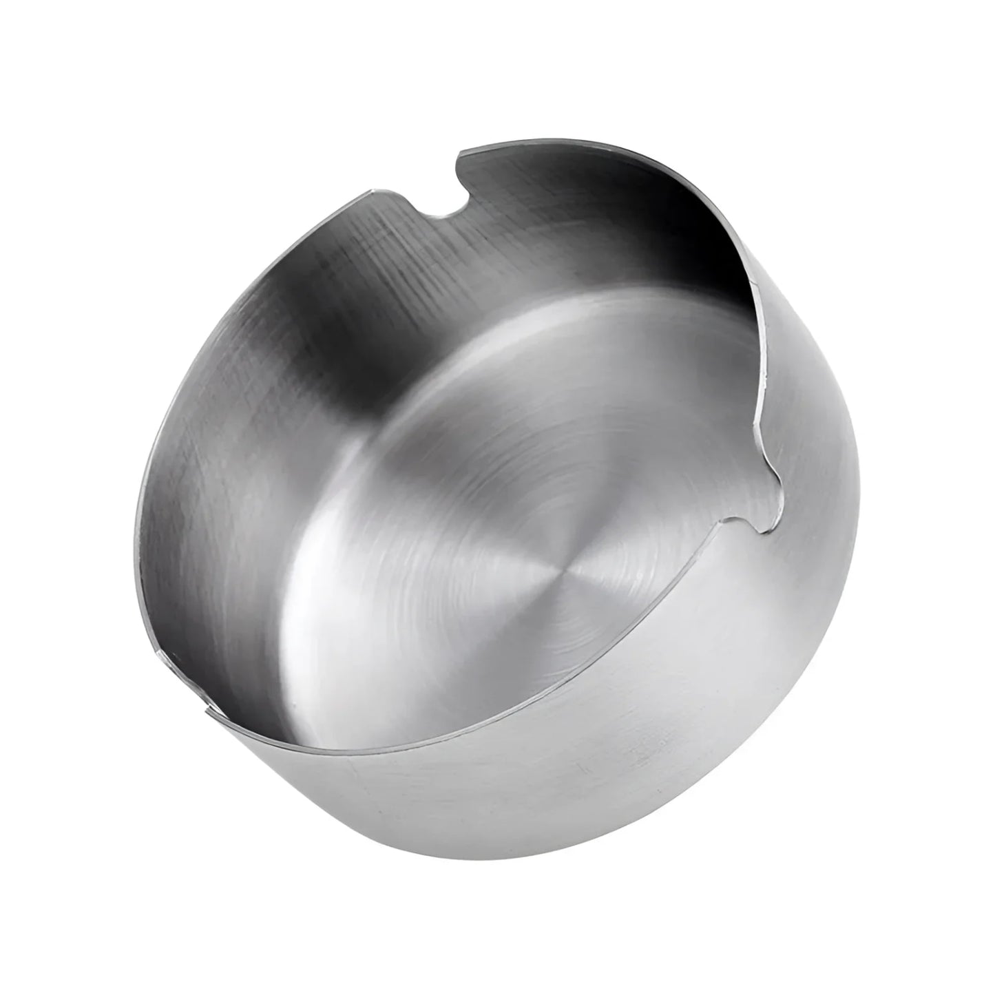 Round Steel Ashtray silver Ash Tray Cigarette Smoking Home Pub Garden