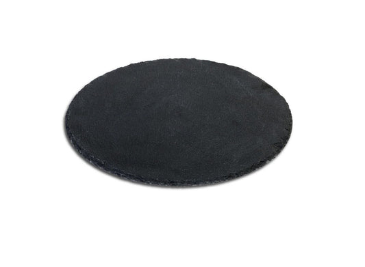 Slate round dinner plate 25cm Black ALFARES