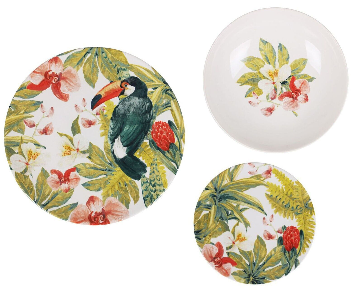 Tropical 18pcs Stoneware dinner set dinner service